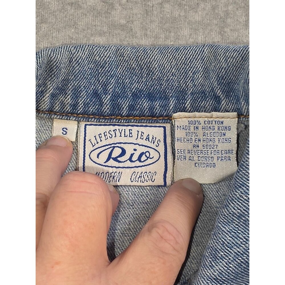 Vintage Lifestyle Jeans Rio Modern Classic  Women's Jean jacket Size S - Picture 3 of 6